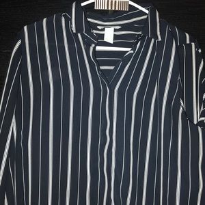 Striped black blouse